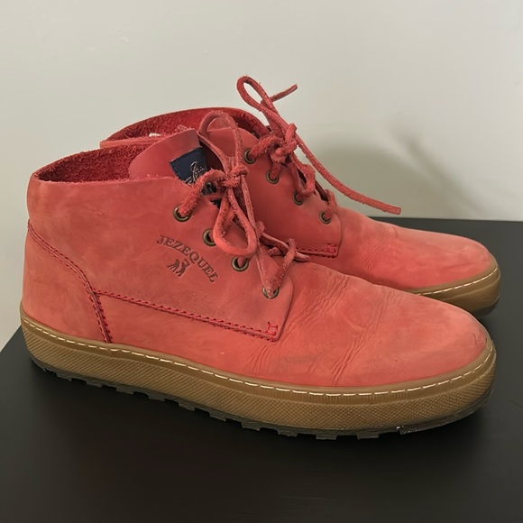 Jezequel Suede Shoes Salmon Colour Size 8 - Picture 1 of 9